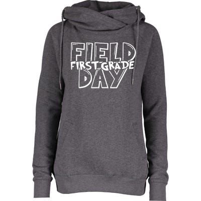 Field Day 2024 First Grade School Womens Funnel Neck Pullover Hood