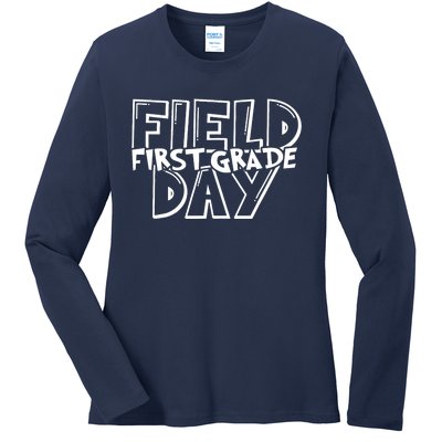 Field Day 2024 First Grade School Ladies Long Sleeve Shirt