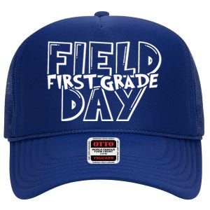 Field Day 2024 First Grade School High Crown Mesh Back Trucker Hat