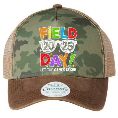 Field Day 2025 Let The Game Begin Funny Women Legacy Tie Dye Trucker Hat