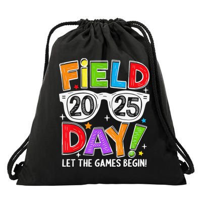 Field Day 2025 Let The Game Begin Funny Women Drawstring Bag