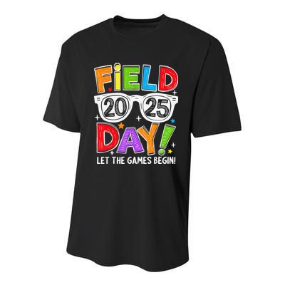 Field Day 2025 Let The Game Begin Funny Women Youth Performance Sprint T-Shirt