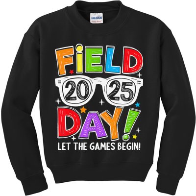 Field Day 2025 Let The Game Begin Funny Women Kids Sweatshirt