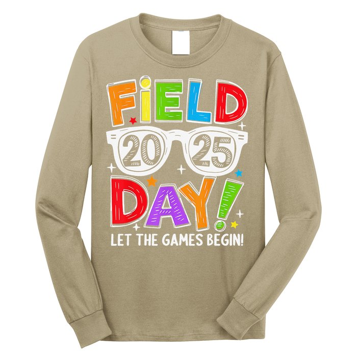 Field Day 2025 Let The Game Begin Funny Women Long Sleeve Shirt
