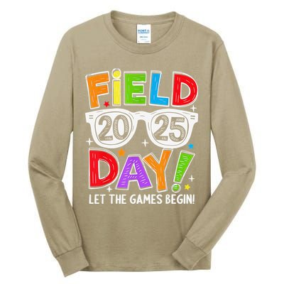 Field Day 2025 Let The Game Begin Funny Women Tall Long Sleeve T-Shirt