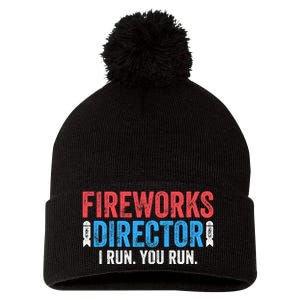 Fireworks Director 4th of July Pom Pom 12in Knit Beanie