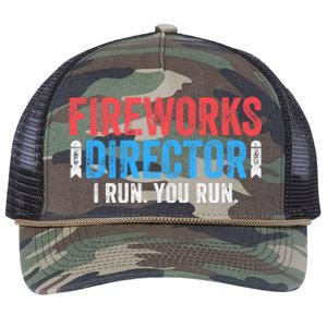 Fireworks Director 4th of July Retro Rope Trucker Hat Cap