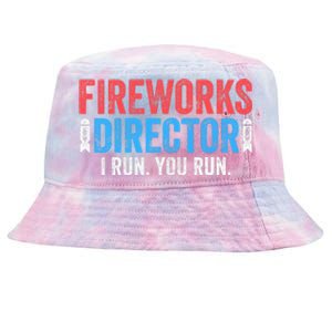 Fireworks Director 4th of July Tie-Dyed Bucket Hat