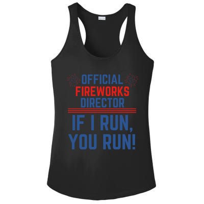 Firework Director 4th Of July Gift Pyrotech Technician Gift Ladies PosiCharge Competitor Racerback Tank