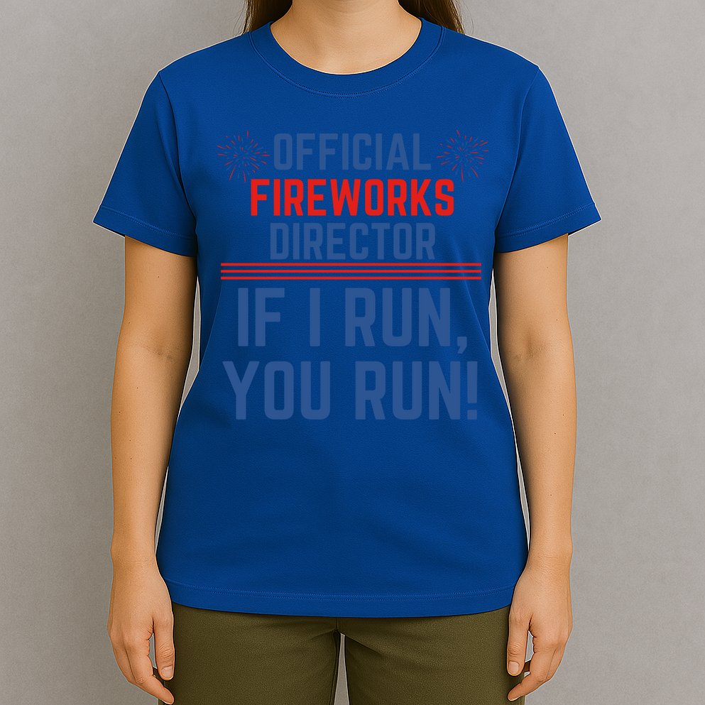 Firework Director 4th Of July Gift Pyrotech Technician Gift T-Shirt