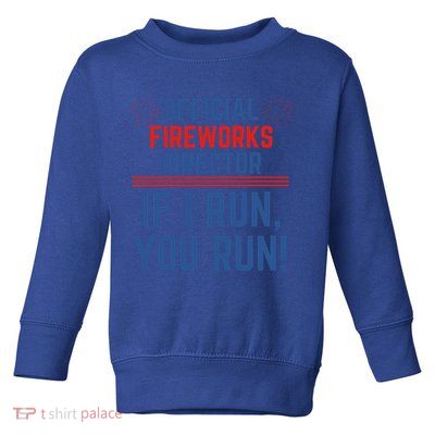Firework Director 4th Of July Gift Pyrotech Technician Gift Toddler Sweatshirt