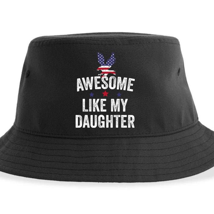 Father Daughter 4th Of July Sustainable Bucket Hat