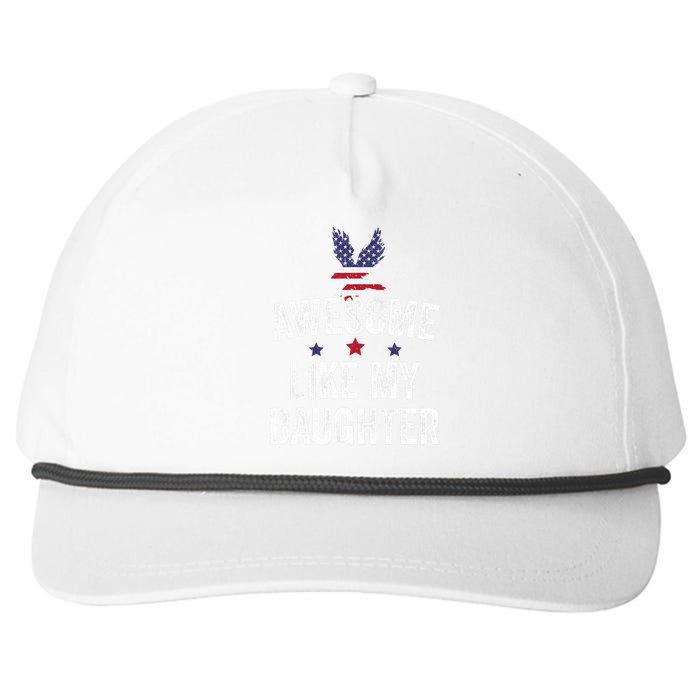 Father Daughter 4th Of July Snapback Five-Panel Rope Hat