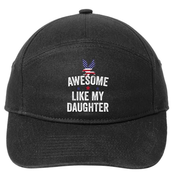 Father Daughter 4th Of July 7-Panel Snapback Hat