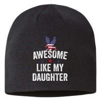 Father Daughter 4th Of July Sustainable Beanie