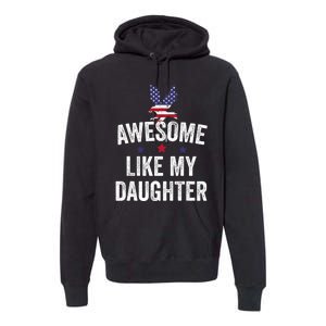 Father Daughter 4th Of July Premium Hoodie