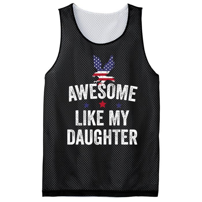 Father Daughter 4th Of July Mesh Reversible Basketball Jersey Tank