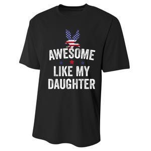 Father Daughter 4th Of July Performance Sprint T-Shirt