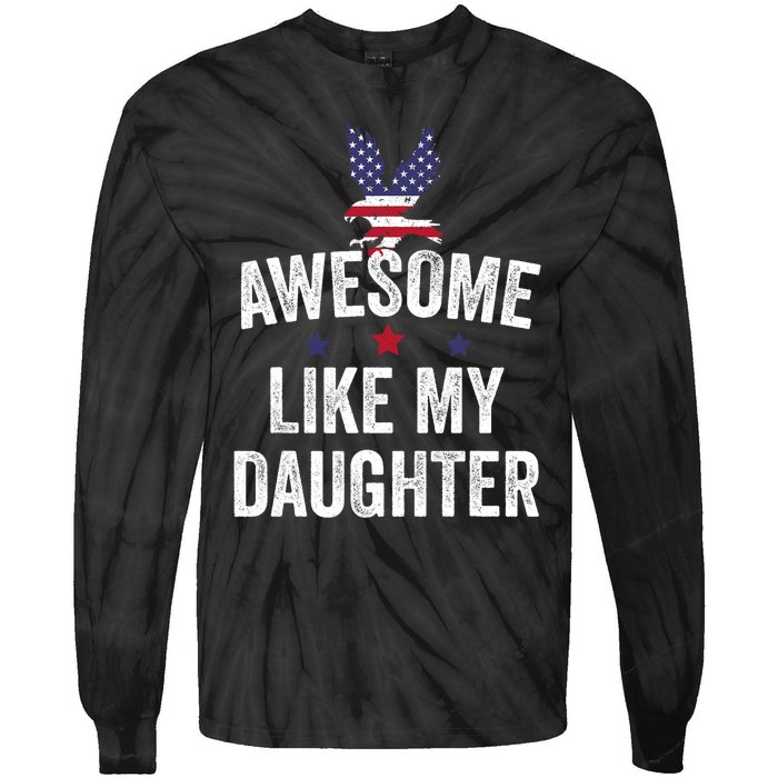 Father Daughter 4th Of July Tie-Dye Long Sleeve Shirt