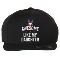 Father Daughter 4th Of July Wool Snapback Cap