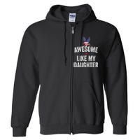 Father Daughter 4th Of July Full Zip Hoodie