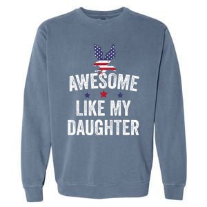 Father Daughter 4th Of July Garment-Dyed Sweatshirt