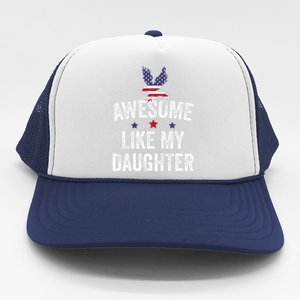 Father Daughter 4th Of July Trucker Hat