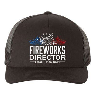 FIREWORKS DIRECTOR 4th of July Celebration Gift Yupoong Adult 5-Panel Trucker Hat