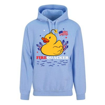 Firecracker Duck 4th Of July Patriotic Day Usa Flag Funny Unisex Surf Hoodie