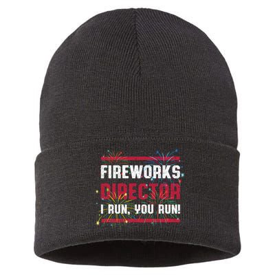 Fireworks Director | 4th Of July Sustainable Knit Beanie