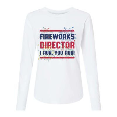 Fireworks Director | 4th Of July Womens Cotton Relaxed Long Sleeve T-Shirt