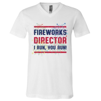 Fireworks Director | 4th Of July V-Neck T-Shirt