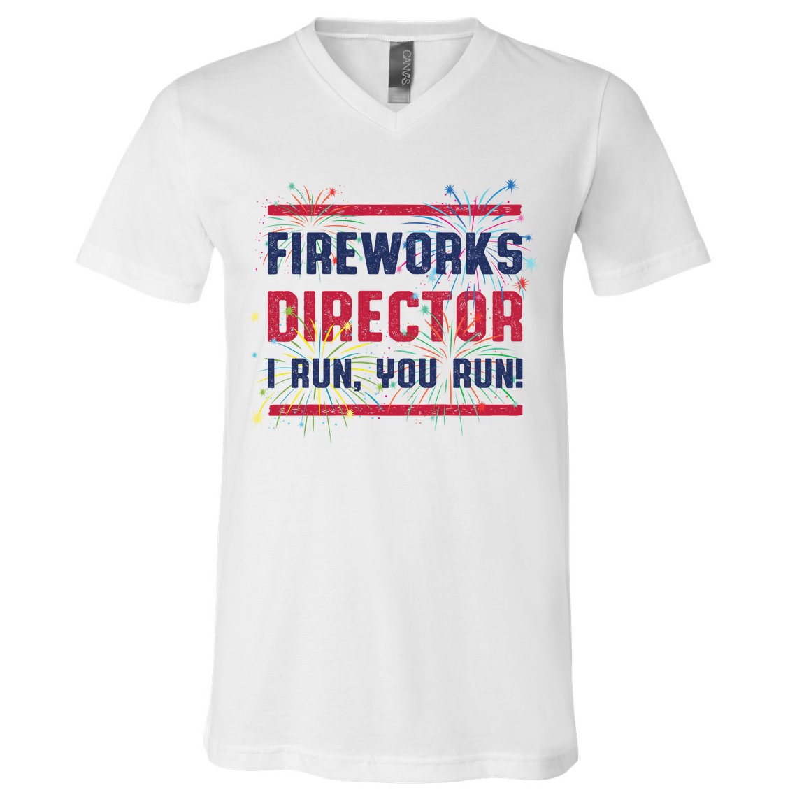 Fireworks Director | 4th Of July V-Neck T-Shirt
