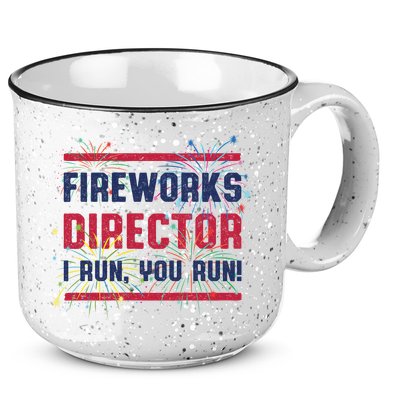 Fireworks Director | 4th Of July 15oz Campfire Ceramic Mug
