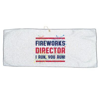 Fireworks Director | 4th Of July Large Microfiber Waffle Golf Towel