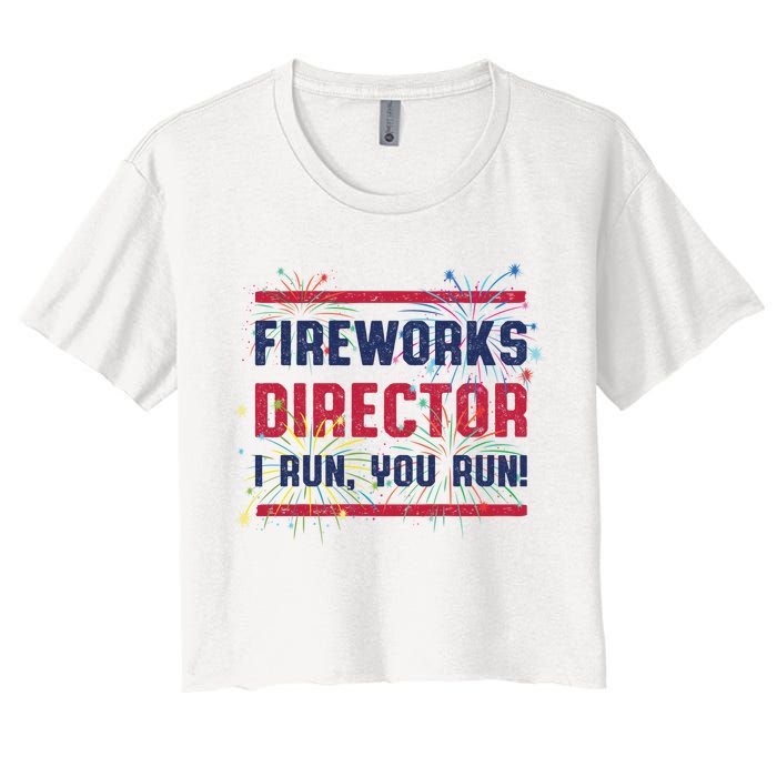Fireworks Director | 4th Of July Women's Crop Top Tee