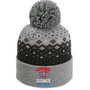 Fireworks Director 4th Of July Graphic The Baniff Cuffed Pom Beanie