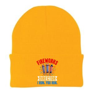 Fireworks Director 4th Of July Graphic Knit Cap Winter Beanie