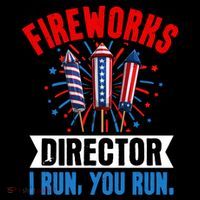 Fireworks Director 4th Of July Graphic T-Shirt