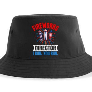 Fireworks Director 4th Of July Graphic Sustainable Bucket Hat