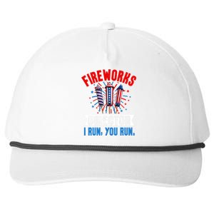 Fireworks Director 4th Of July Graphic Snapback Five-Panel Rope Hat