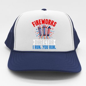 Fireworks Director 4th Of July Graphic Trucker Hat