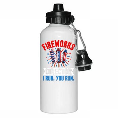 Fireworks Director 4th Of July Graphic Aluminum Water Bottle