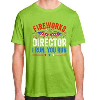 Firework Director 4th Of July Celebration American Flag Cool Gift Adult ChromaSoft Performance T-Shirt