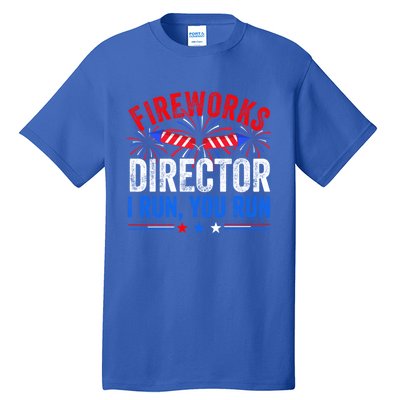 Firework Director 4th Of July Celebration American Flag Cool Gift Tall T-Shirt