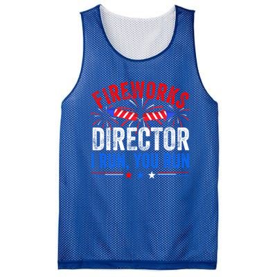 Firework Director 4th Of July Celebration American Flag Cool Gift Mesh Reversible Basketball Jersey Tank