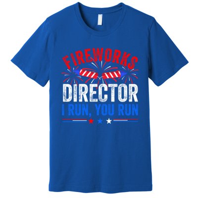 Firework Director 4th Of July Celebration American Flag Cool Gift Premium T-Shirt