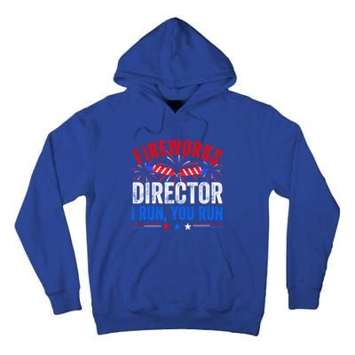 Firework Director 4th Of July Celebration American Flag Cool Gift Tall Hoodie