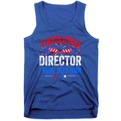 Firework Director 4th Of July Celebration American Flag Cool Gift Tank Top