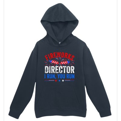 Firework Director 4th Of July Celebration American Flag Cool Gift Urban Pullover Hoodie